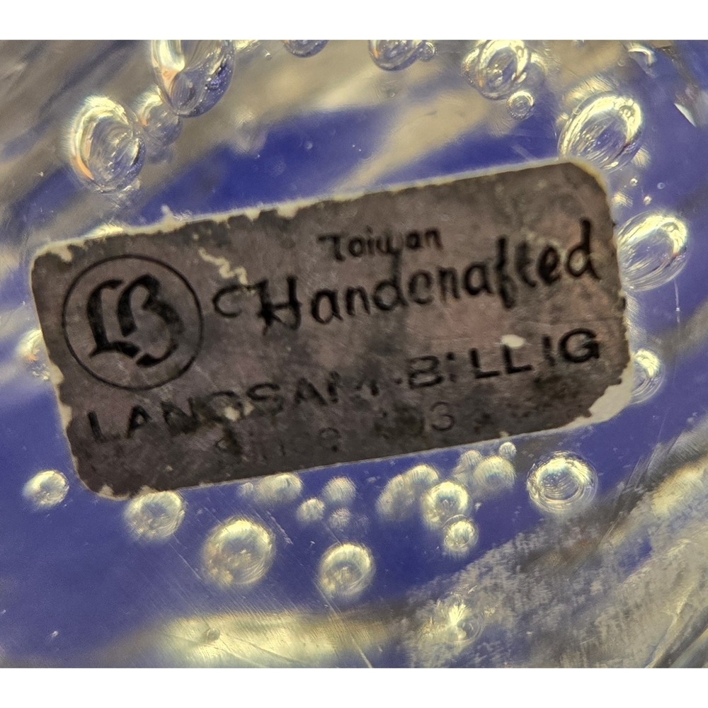 Handblown Seashell Glass The Style Of Murano. Bubbles, Swirls & Ribbing #22 - Picture 9 of 12